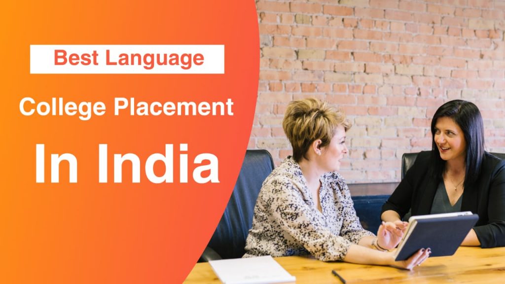 best language for college placement in india